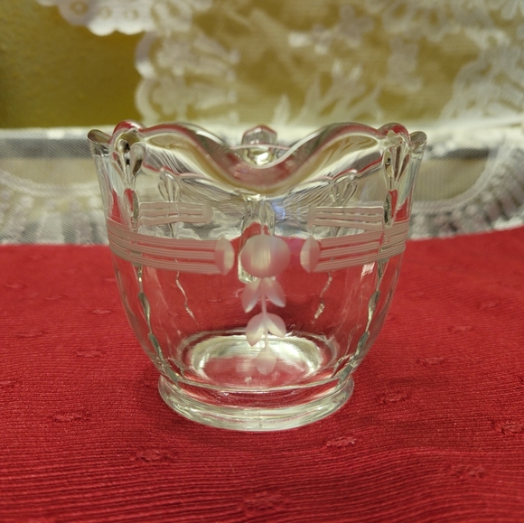 VTG Glass Creamer Syrup Honey Pitcher - Picture 2 of 7